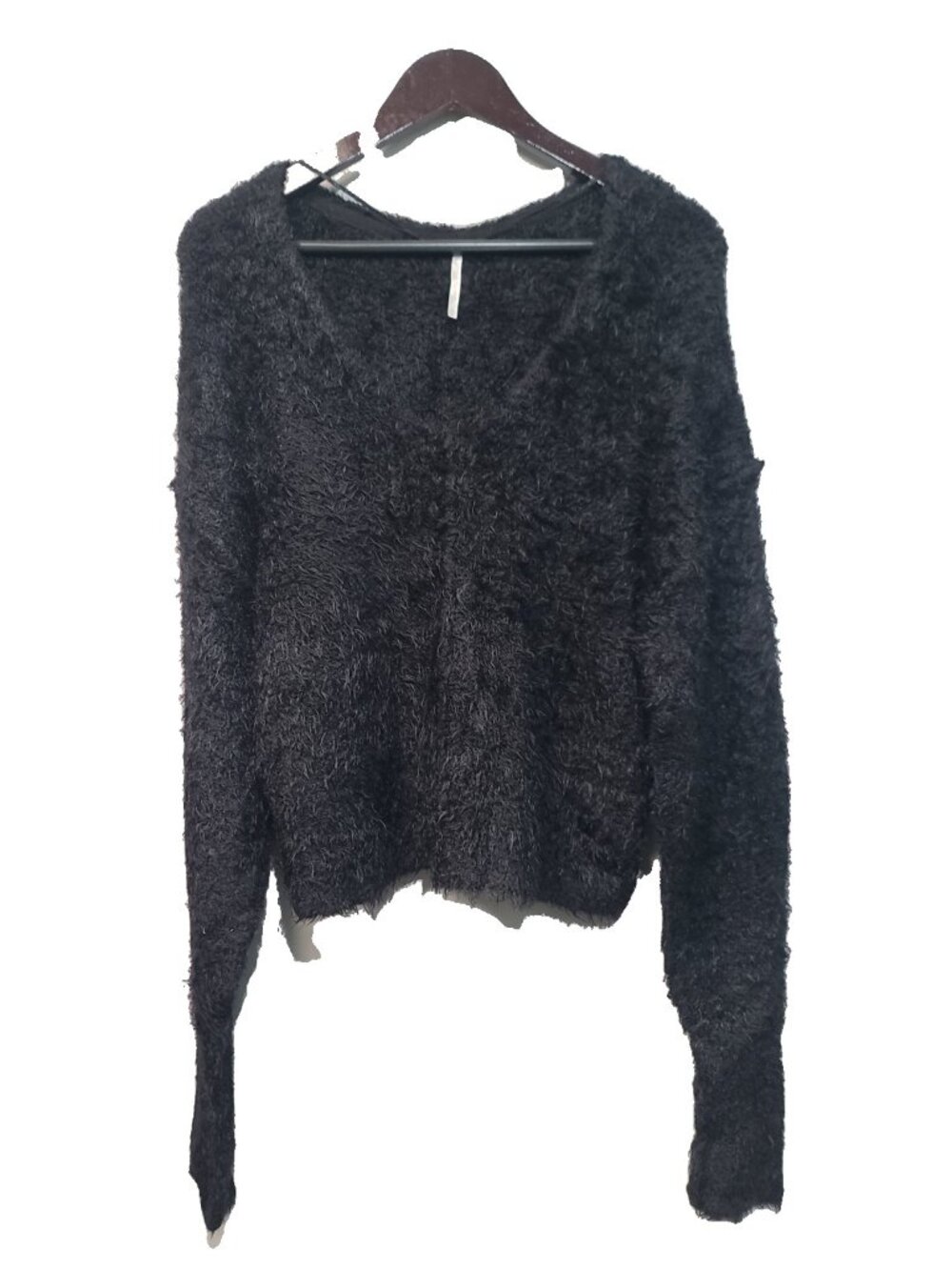 Free People V Pullover Sweaters Size XS Black EUC Relaxed